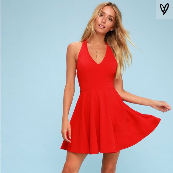 Lulus Dresses & Skirts - Lulu’s Red Skater Mini Dress S